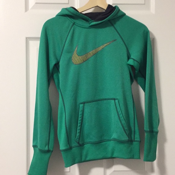 Green Nike athletic hoodie - Picture 2 of 3
